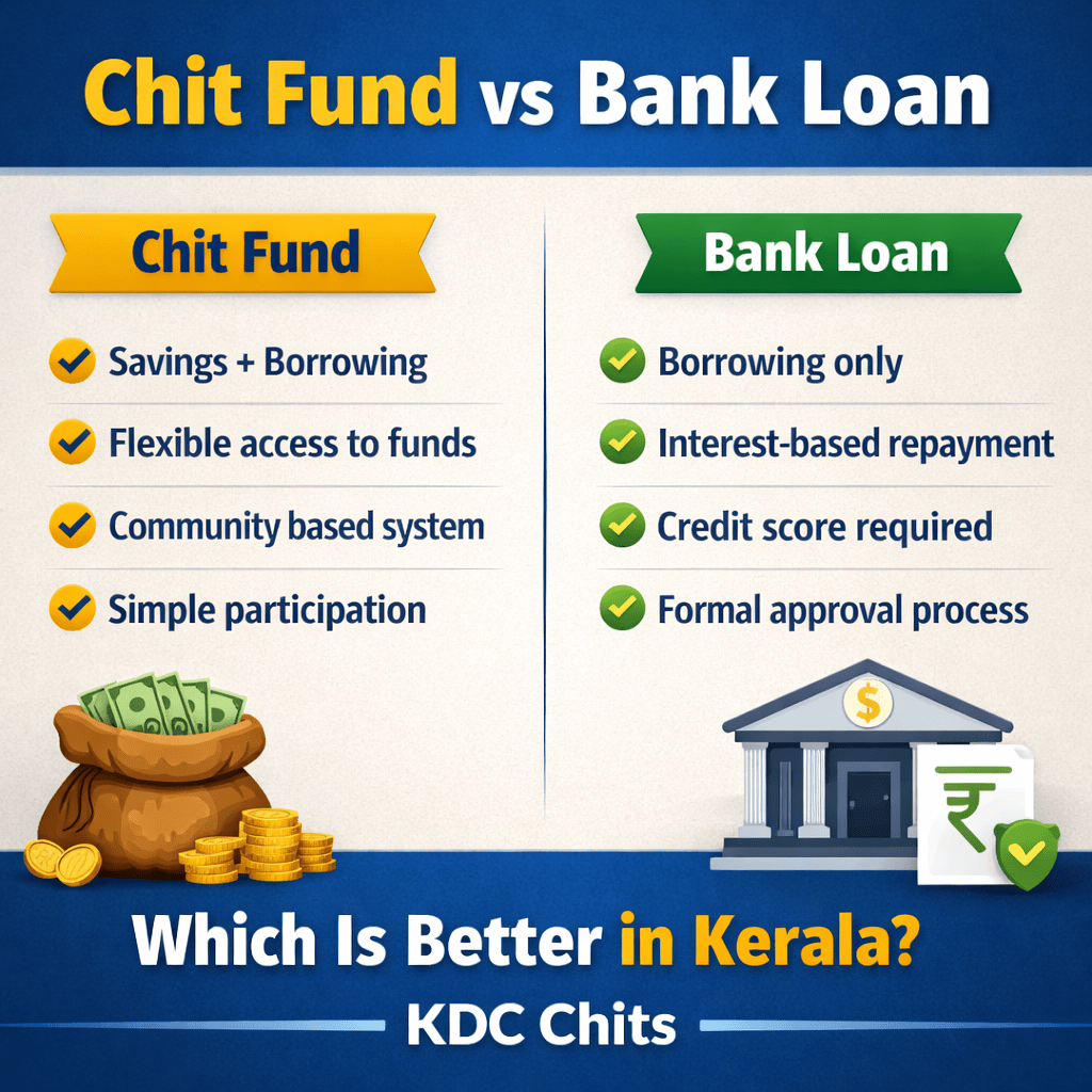 Chit Fund vs Bank Loan – Which Is Better in Kerala